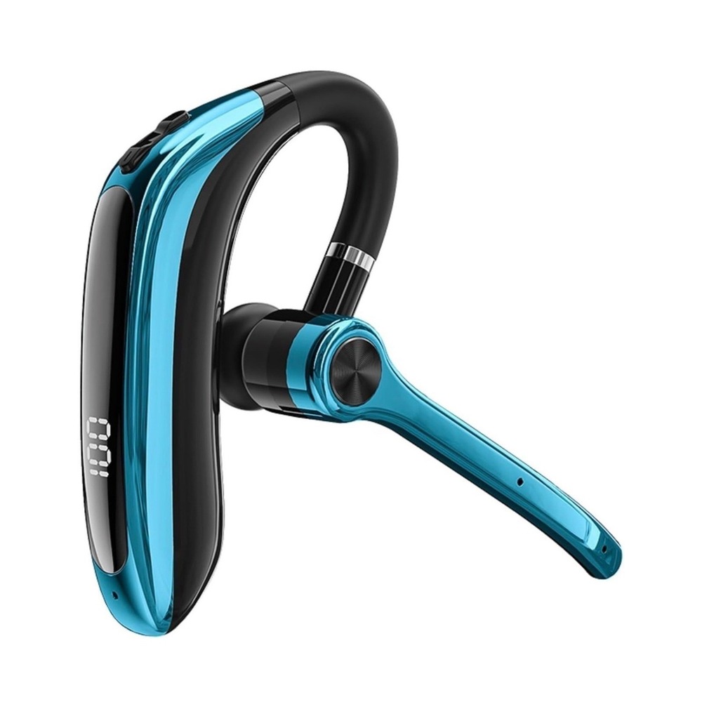 Trucker Bluetooth Headset Wireless Earpiece ENC Mic M80A Blue Black Waterproof